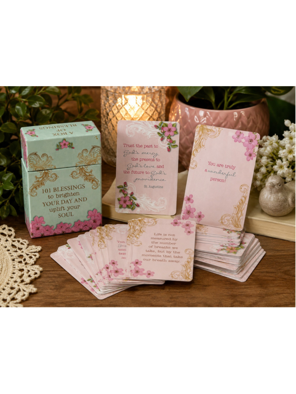 Christian Art Gifts Promises From God for Women 101 Blessings Inspirational Card